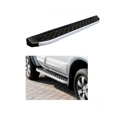 SIDE STEP NP300 2014 BLACK WITH SILVER